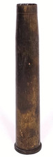 Vtg 1943 40MM M25 Brass Trench Art EMPTY Artillery Shell Military Display Decor2 picture