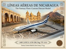 JC Wings 1:400 LANICA A330-200 YN-AAA Nicaragua Airlines Custom Diecast Model picture