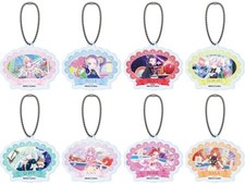 A3 Acrylic Key Chain Set of 8 Aikatsu Planet Scene Trading Collectible  A3  K picture
