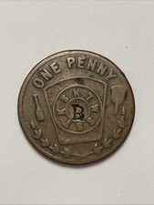 1829 Masonic Penny Unity Chapter Dayton Ohio No. 16 R.A.M. Counterstamped RL picture
