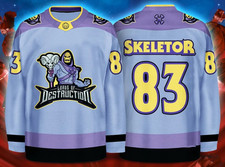 HOT NEW Skeletor Masters of the Universe HOCKEY JERSEY US sizes UJS107 picture
