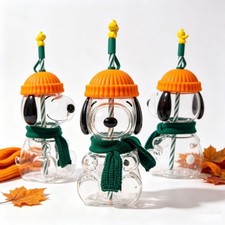 In Stock 2026 Snoopy X Starbucks Glass Cold Cup Fan Made Hot Selling picture