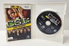 CSI Crime Scene Investigation Hard Evidence Nintendo Wii 2008 Ubisoft w/ Manual picture