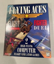 Flying Aces Vintage Video Game for DOS CD-ROM Flight Unlimited + Fighter Dual picture