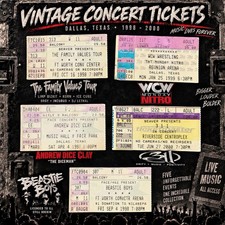 Vintage Ticket Stub Lot Beastie Boys Limp Bizkit 311 WCW Nitro 1998-2000 picture