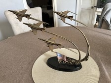 Franklin Mint “Flight Of Remembrance” Bronze Sculpture 4 F-4 Phanton Jet Flying  picture