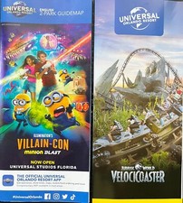 NEW 2023 Universal Orlando resort 2 Park Guide Map + Brochure - New Villain Con picture