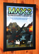 1998 M.A.X. 2 Mechanized Assault & Exploration promo small Poster Ad Page Framed picture