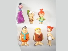 THE FLINTSTONES FIGURINES SET HANNA BARBERA FRIGEO - FIGURES COLLECTIBLES picture