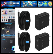 45W 2Pack Super Fast Charger USB C Dual Port Android Phone Charger Type C Fast C picture