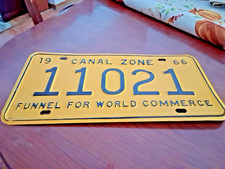 Vintage Canal zone license plate 1966 picture