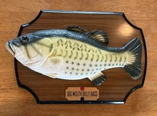 1999 Gemmy Big Mouth Billy Bass Singing Fish Musical Plaque Green Works Motion picture