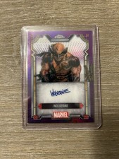 2024 Topps Chrome Marvel Wolverine Purple Refractor Auto /75 picture