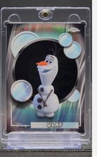 2026 Topps Chrome Disney Olaf /10 BLACK Refractor #/10 BOOKEND 10/10 Frozen SSP picture