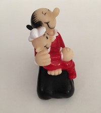Popeye The Sailorman Olive Oyl Holding Sweet Pea PVC Figure KFS Vintage 80's picture