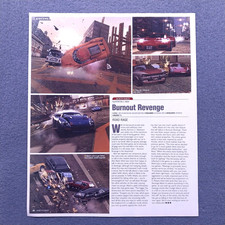 2005 Burnout Revenge Vintage Game Preview Magazine Article Print Page Promo picture