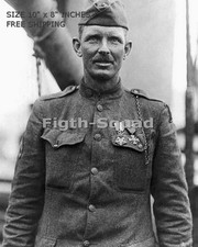 WW1 Sergeant Alvin York Medal of Honor US Army Portrait 8x10 Photo O8632 picture