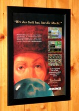 Machiavelli The Prince Video game Old Rare small Poster / Vintage Ad Page Framed picture