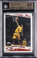 2005-06 TOPPS CHROME ##102 LEBRON JAMES BGS 9.5 picture