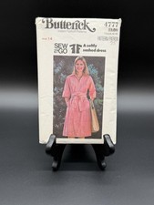 Vintage Butterick 4777 Dress Pattern Size 14 UNCUT Sew & Go 70s Sashed Dress picture