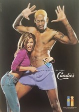 1999 Dennis Rodman Carmen Electra Sexy Candie’s Fragrance Y2K Magazine Print Ad picture