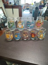 Vintage 1999 Pokemon Welch's Jelly Jar Complete Set Of 9 picture
