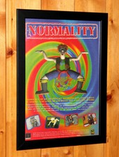 1996 Normality Video game Old Rare small Poster / Vintage Ad Page Framed picture