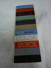 1960 Buick Electra Lesabre Invicta Dealer Color Brochure With Paint Chips picture