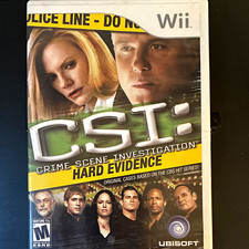 Ubisoft CSI: Crime Scene Investigation: Hard Evidence Nintendo Wii w/ Manual picture