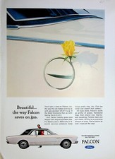 Original 1966 Ford AD: Beautiful... the way Falcon saves on gas. picture