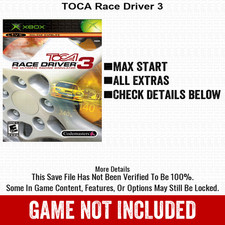 TOCA Race Driver 3 100% Unlocked All Items Xbox USB Save File picture