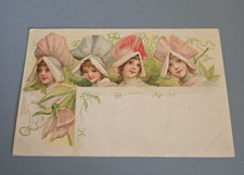 1906 Raphael Tuck Sweet Pea Flower Girls Postcard No721 Undivided Back picture