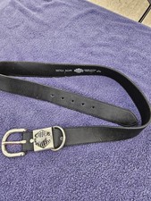 Vintage Harley-Davidson Men’s Genuine Leather Biker Belt. LARGE 36/38 picture