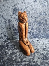 Vtg 1996 Key Marco Cat Replica Sculpture by Ann McNichols Calusa Panther Signed picture