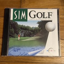 Sim Golf: Compete On Courses You Create PC Game 1997 Rare OOP Vintage Maxis CD picture