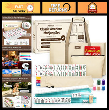 Upgraded American Mahjong Tile Set with Complete Game Accessories - Fun Family G picture