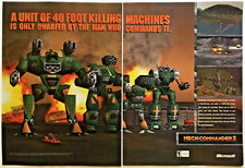 MechCommander 2 Mech Commander - PC - Original Print Ad/Poster Promo 2001 picture