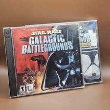 Star Wars: Galactic Battlegrounds AND Clone Campaigns Expansion PC Game Set picture