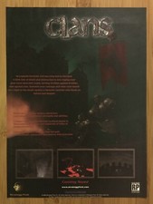 Clans PC 1999 Vintage Print Ad/Poster Official Big Box Promo Art Windows 95/98 picture