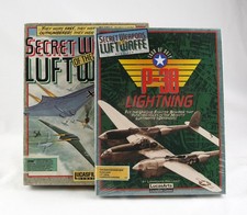 SEALED 1990 Secret Weapons of the Luftwaffe CIB P-38 Lightning Addon Big Box PC picture