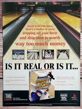 Brunswick Circuit Pro Bowling Playstation 1 PS1 PC Promo Ad Art Print Poster picture