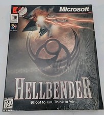 HELLBENDER Microsoft CD-ROM Video Game 1996 Promo New Damaged Seal Big Box picture
