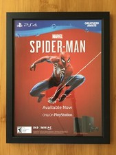 Marvel's Spider-Man PS4 Framed Print Ad/Poster Official Authentic Video Game Art picture
