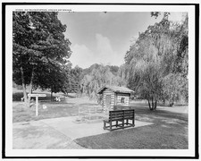Photo:Hot Springs VA Hot Sulphur Spring Log Cabins c1910 picture