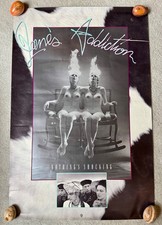 VTG 1988 Jane's Addiction Promo Rock Poster 23 x 35 Nothing 's Shocking GOOD picture