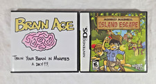 2 Nintendo DS Games - Monkey Madness Island Escape & Brain Age Train Your Brain picture