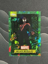 2024 Topps Chrome Sapphire Marvel Miles Morales Green /99 #81 picture