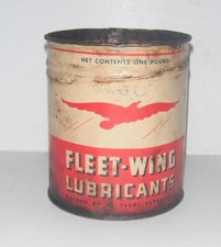 Vintage Fleet - Wing Lubricants Empty One Pound Can picture