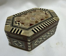 Ancient Egyptian Pharaonic Jewelry Keepsake Box Decorative Art Collectible picture