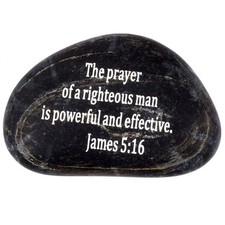 Engraved Stone: James 5:16 :